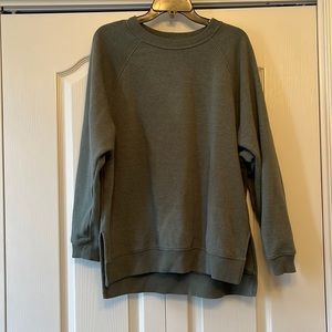 Jegging fit olive sweatshirt. Size medium. American Eagle.